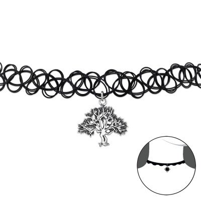 Tree Of Life Sterling Silver Choker