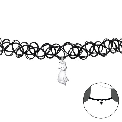 Fox Sterling Silver Choker