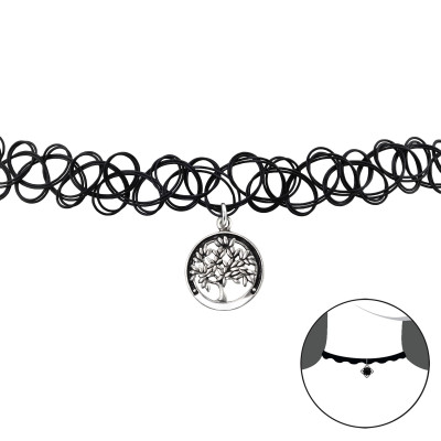 Tree Of Life Sterling Silver Choker