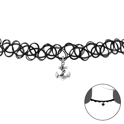 Anchor Sterling Silver Choker