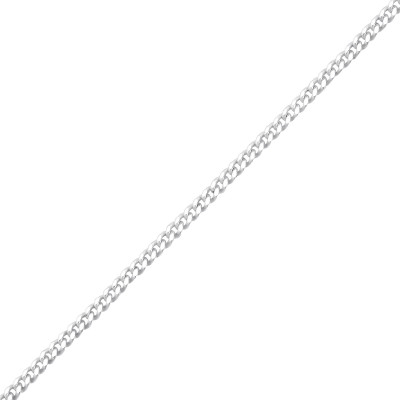 Silver 44cm Cable Chain Choker with 6cm Extension Included