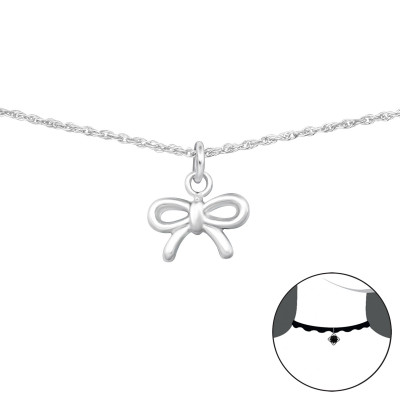 Silver Bow Choker