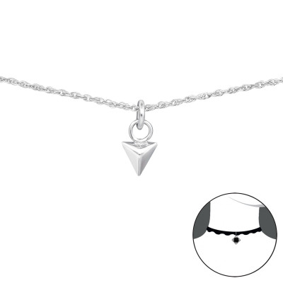 Silver Triangle Choker