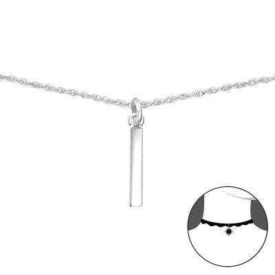 Bar Sterling Silver Choker