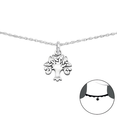 Silver Celtic Tree Choker