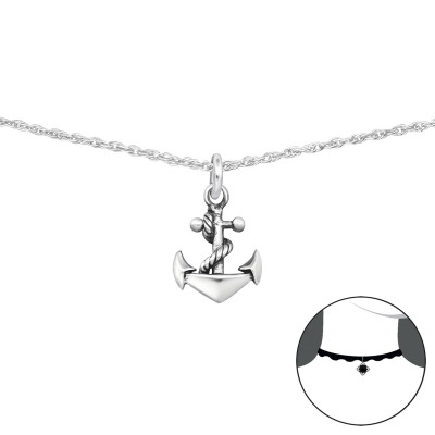 Silver Anchor Choker