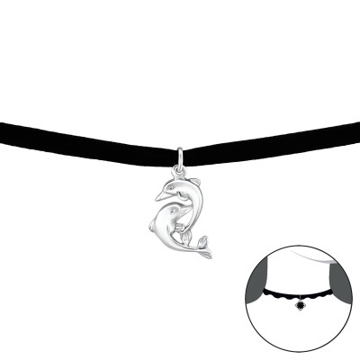 Silver Dolphin Choker