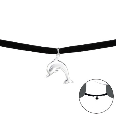 Silver Dolphin Choker