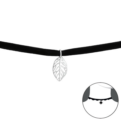 Silver Leaf Choker