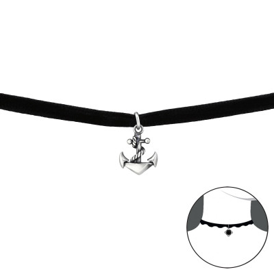 Silver Anchor Choker