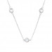 Silver Round 5mm Necklace with Cubic Zirconia