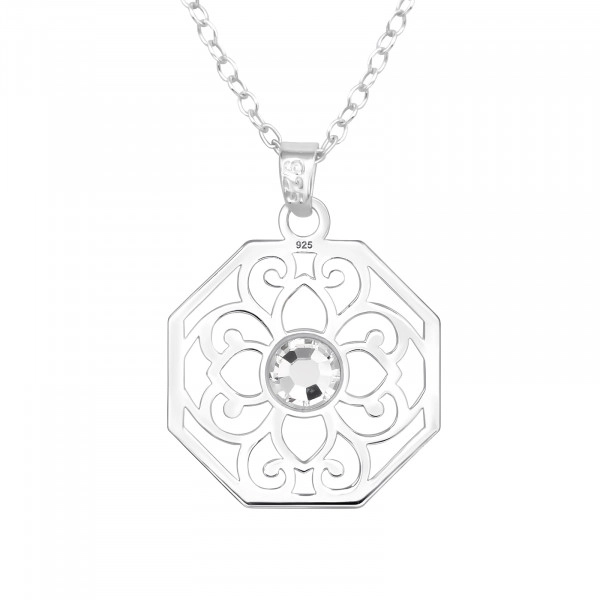 ■ENGBROX■ silver925 flory cubic necklace EBNL23024 Designer fashion, Seoul-fully created | W Concept