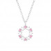 Silver Stars Necklace with Cubic Zirconia