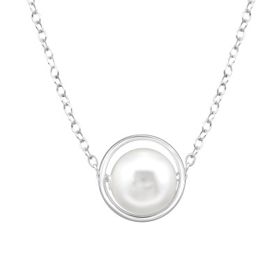 Silver Round Necklace