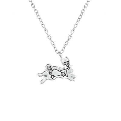 Silver Constellation Necklace with Cubic Zirconia