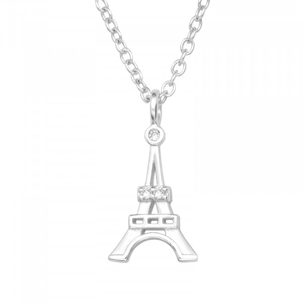 Paris Is Always A Good Idea Sterling Silver Eiffel Tower Necklace – Jen  Downey