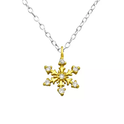 ■ENGBROX■ silver925 starlight cubic necklace EBNL24015SV Cubic Zirconia Star Necklace Pendant in Sterling Silver