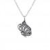 Silver Butterfly Necklace with Cubic Zirconia