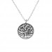 Silver Tree Of Life Necklace with Cubic Zirconia