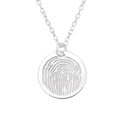 Silver Fingerprint Necklace