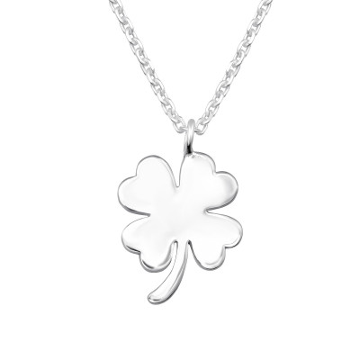 Silver Four-leaf clover Necklace