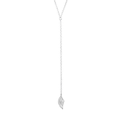 Silver Wing Y Necklace