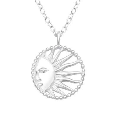 Silver Sun Necklace