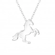 Silver Horse Necklace