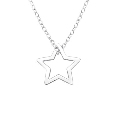 Silver Star Necklace