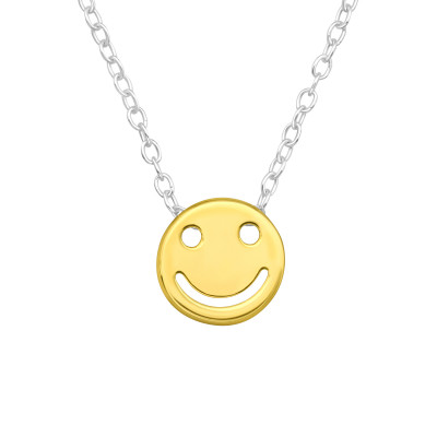 Silver Smiley Necklace