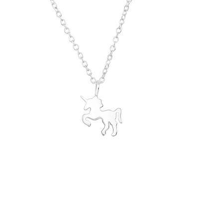 Silver Unicorn Necklace