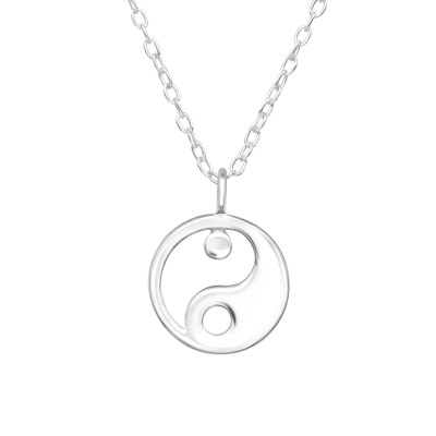 Silver Yin-Yang Necklace