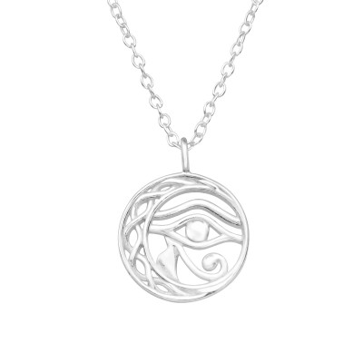 Silver Evil Eye Necklace