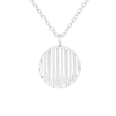 Silver Round Necklace