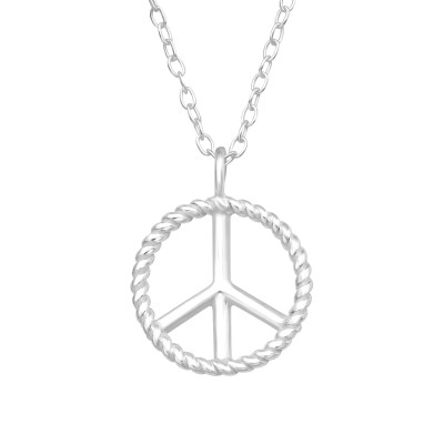 Silver Peace Necklace