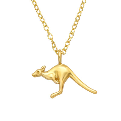 Silver Kangaroo Necklace