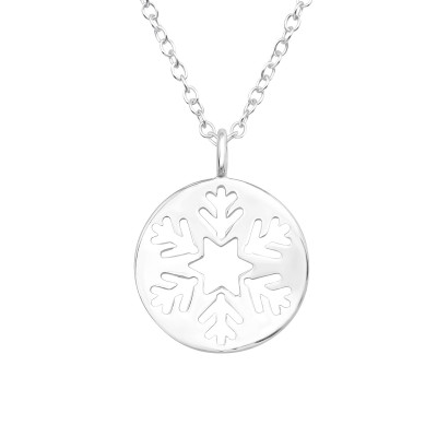 Silver Snowflake Necklace