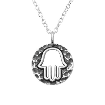 Silver Hamsa Necklace