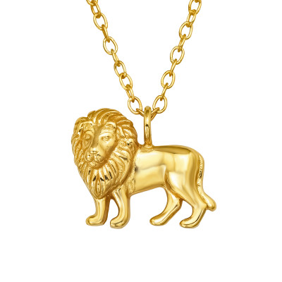 Silver Lion Necklace