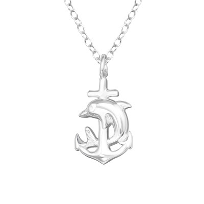 Silver Anchor Necklace