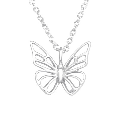 Silver Butterfly Necklace