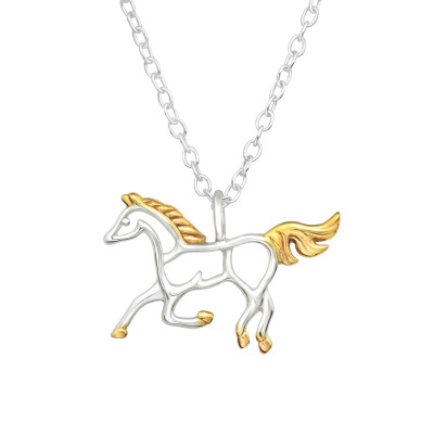 Horse Sterling Silver Necklace