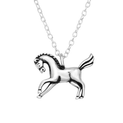 Horse Sterling Silver Necklace