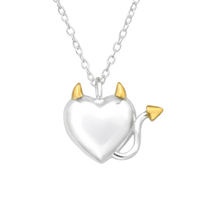 Devil Heart Sterling Silver Necklace