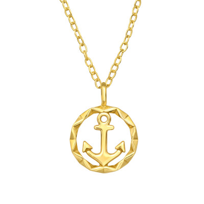 Silver Anchor Necklace