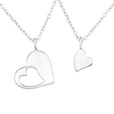 Silver Hearts Necklace