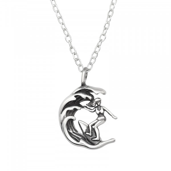 Surfer shop girl necklace