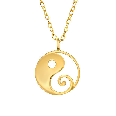 Yin Yang Sterling Silver Necklace