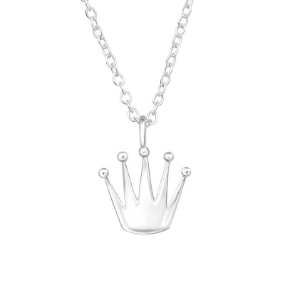 Crown Sterling Silver Necklace