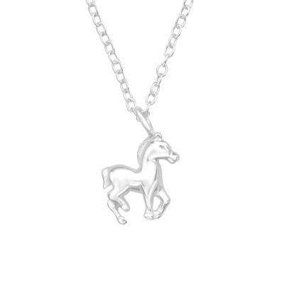 Silver Horse Necklace